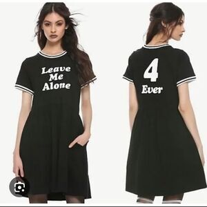 Hottopic Black Dress Leave Me Alone Size M
